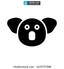 koala icon or logo isolated sign symbol vector illustration - high quality black style vector icons
