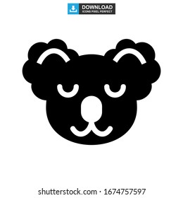 koala icon or logo isolated sign symbol vector illustration - high quality black style vector icons
