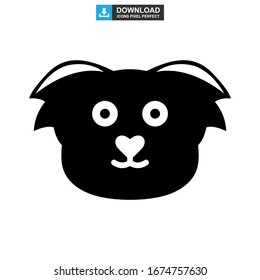 koala icon or logo isolated sign symbol vector illustration - high quality black style vector icons

