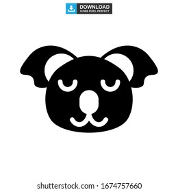 koala icon or logo isolated sign symbol vector illustration - high quality black style vector icons

