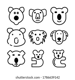 koala icon or logo isolated sign symbol vector illustration - Collection of high quality black style vector icons
