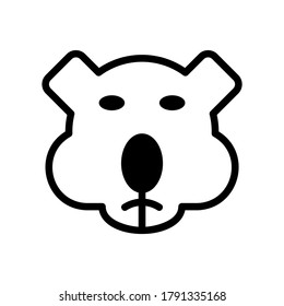 koala icon or logo isolated sign symbol vector illustration - high quality black style vector icons
