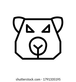 koala icon or logo isolated sign symbol vector illustration - high quality black style vector icons
