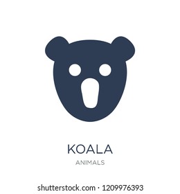 Koala icon. Trendy flat vector Koala icon on white background from animals collection, vector illustration can be use for web and mobile, eps10