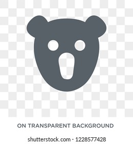Koala icon. Trendy flat vector Koala icon on transparent background from animals collection. 