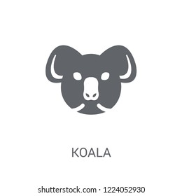 Koala icon. Trendy Koala logo concept on white background from animals collection. Suitable for use on web apps, mobile apps and print media.