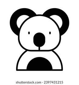 Koala icon vector stock illustration