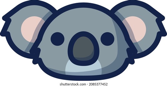 Koala illustration icon design flat animals
