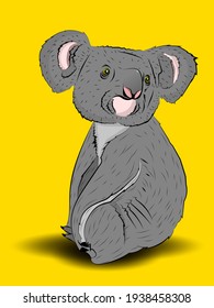 Koala Illustration Vector Animal Doodle