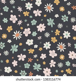 Koala illustrations hand drawn seamless vector pattern