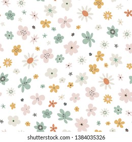 Koala illustrations hand drawn seamless vector pattern