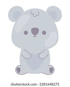 koala kawaii animal icon isolated