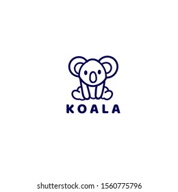 KOALA line art illustration vector graphics design