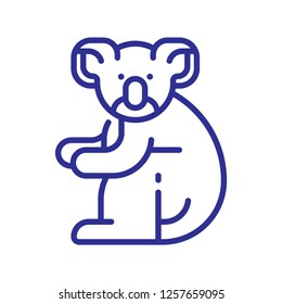 Koala line icon