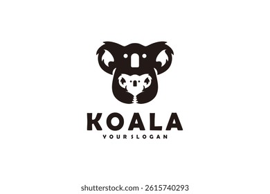 Koala logo design inspiration with cubs