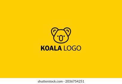 koala logo design inspiration. vector illustration