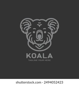 Koala Logo Design Maskottchen Icon Business 