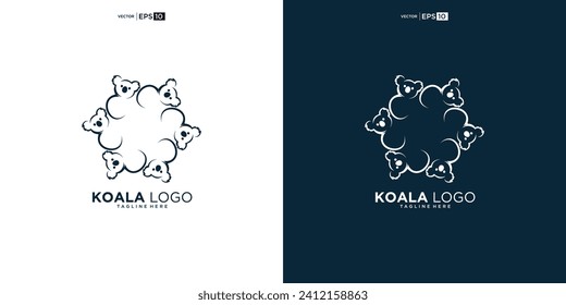 koala logo design template inspiration