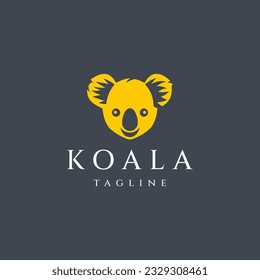Koala logo design vector illustration