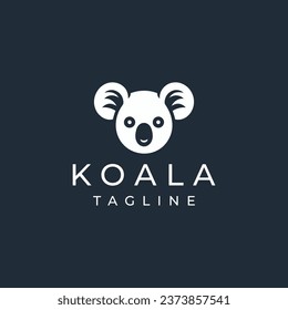 Koala logo design vector illustration