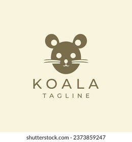Koala logo design vector illustration