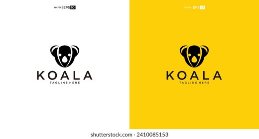 koala logo design vector inspiration