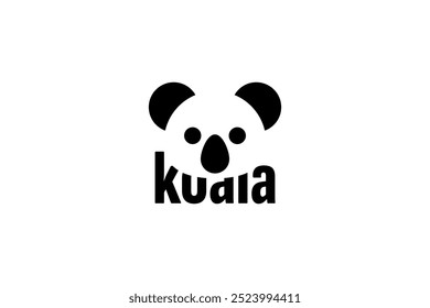koala logo icon koala animal modern minimalist business logo editable vector