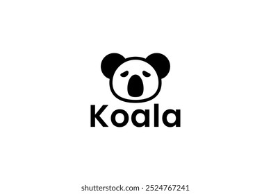 koala logo icon koala animal modern minimalist business logo editable vector