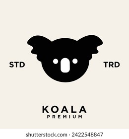 koala logo icon design template vector with modern illustration concept style