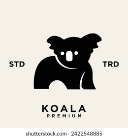 formato de diseño de icono de logotipo de koala vector con estilo de concepto de ilustración moderna