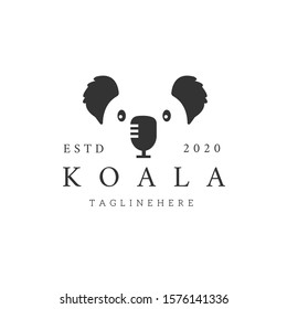 Koala Logo Icon Vector Design Template