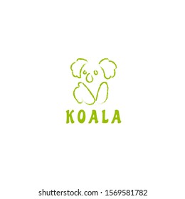 KOALA logo illustration vector graphics design