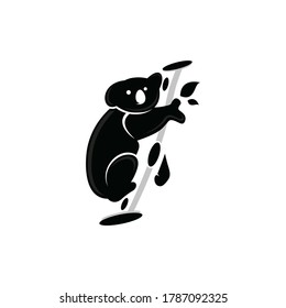 Koala logo illustration vector template
