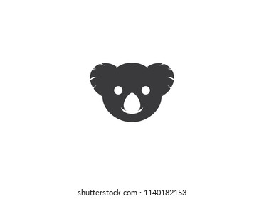 Koala logo ilustration vector template