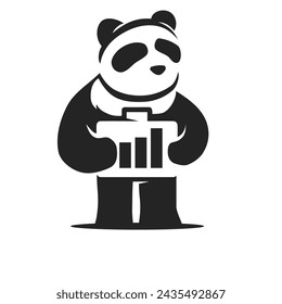 Koala logo template Isolated. Brand Identity. Icon Vector graphic