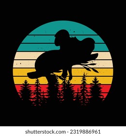 Koala Lover Funny Cute Koala Bear Retro Vintage Koala T-Shirt Design