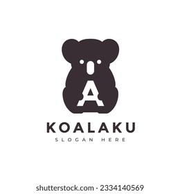 koala marsupial animal australian mascot adorable wildlife logo design vector graphic illustration