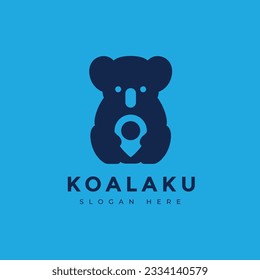 koala marsupial animal australian mascot adorable wildlife logo design vector graphic illustration