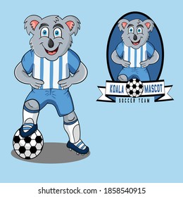 koala mascot logo soccer team