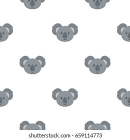 Koala pattern seamless for any design vector illustration