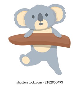 Koala playing icon cartoon vector. Australia animal. Tree bear