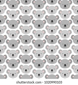 Koala Seamless Vector Pattern.Vector background