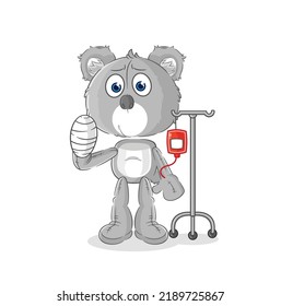 Koala Sick Iv Illustration Character Vector Stock Vector (Royalty Free ...