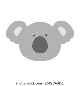 Koala simple icon illustration material