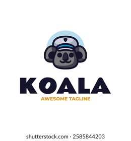 Koala Simple Mascot Logo Template