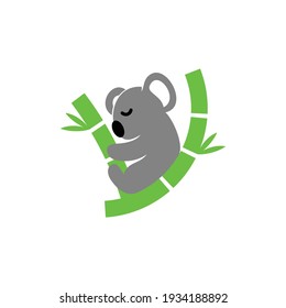 Koala Sleep Bamboo Logo Design
