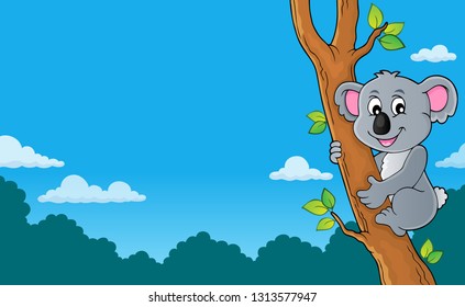 Koala theme image 3 - eps10 vector illustration.
