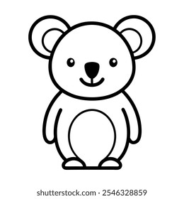 koala vector animal line art icon design