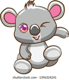 koala vector graphic clipart design