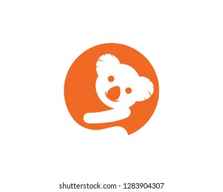 koala vector icon illustration design template